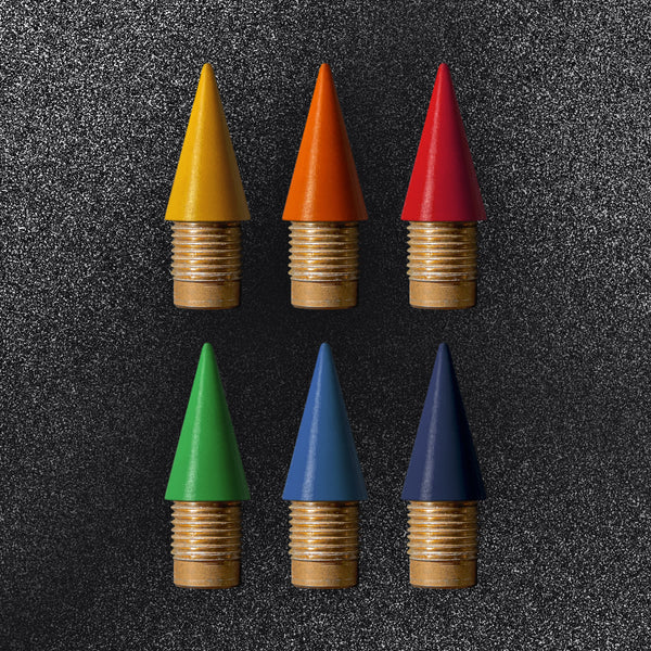 Set of 6 refillable colored leads